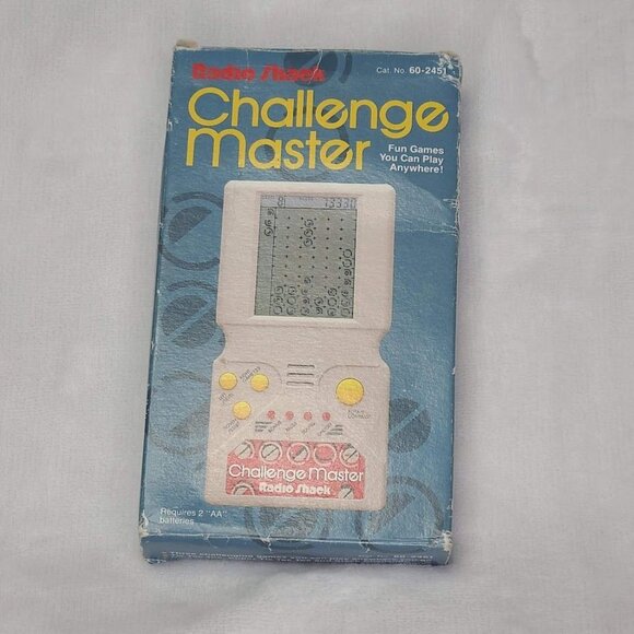 Radio Shack Challenger Master Handheld Electronic Game 3 in one With Box Works - Picture 3 of 12